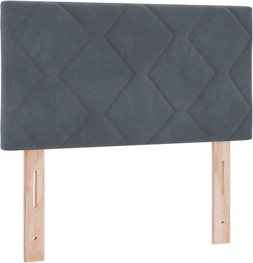 vidaXL Wooden Bed Headboard Dark Gray 80x88cm