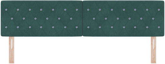 vidaXL Kopfstütze für Betten Hölzernes Dunkelgrün 180x88cm
