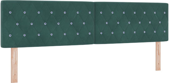 vidaXL Kopfstütze für Betten Hölzernes Dunkelgrün 180x88cm