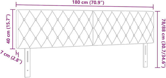 vidaXL Kopfstütze für Betten Hölzernes Dunkelgrün 180x88cm