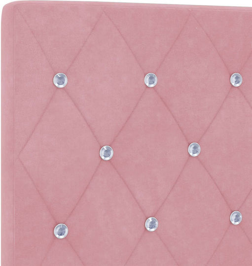 vidaXL Stoff Kopfstütze für Betten Rosa 180x88cm