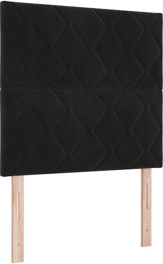 vidaXL vidaXL Hölzernes Kopfstütze für Betten Schwarz 100x118cm
