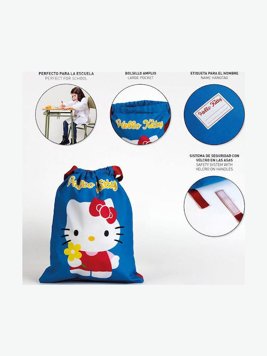 Cerda Hello Kitty Παιδική Τσάντα Μπλε 33x27εκ.