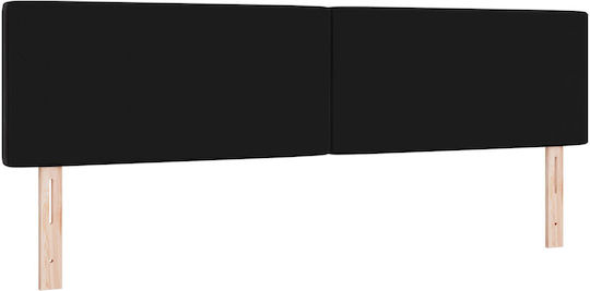 vidaXL Tăblie De Pat Din Lemn Neagră 180x88cm