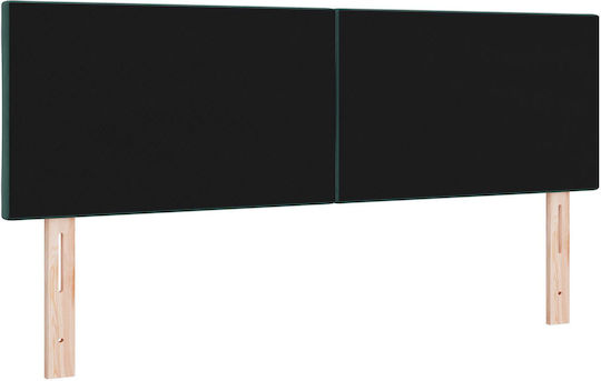 vidaXL Wooden Bed Headboard Dark Green 144x88cm
