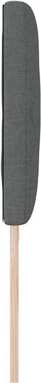 vidaXL Wooden Bed Headboard Dark Grey 200x78cm