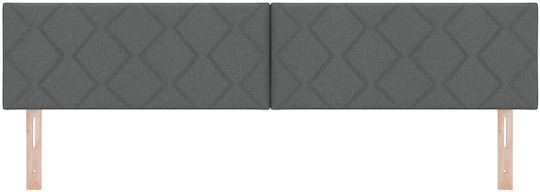 vidaXL Wooden Bed Headboard Dark Grey 200x78cm