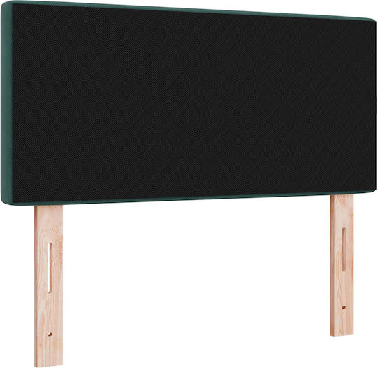 vidaXL Fabric Bed Headboard Dark Green 90x88cm