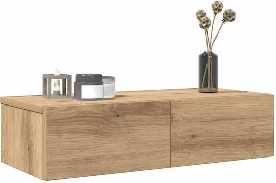 Wandregal Eiche Artizia 60x26.5x15cm