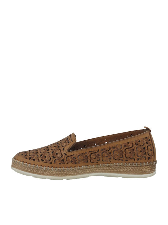Damen Mokassins in Tabac Braun Farbe