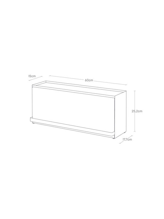 Yamazaki Επιτραπέζια Βάση Πλαστική 60x17.7x25.2εκ. Μαύρη
