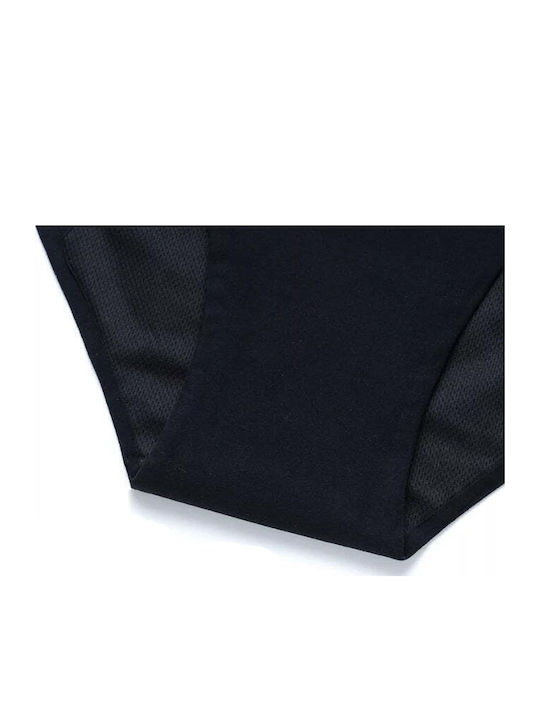 Slip Menstrual Fără Cusături Negru Pentru Femei
