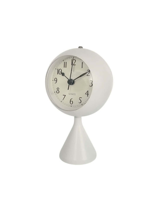 Ankor Tisch-Digitaluhr mit Wecker Weiß 844449