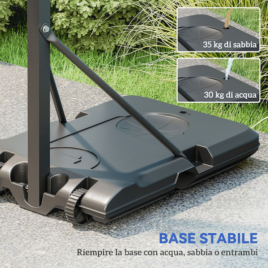 Sportnow Basketball Hoop with Stand and Adjustable Height