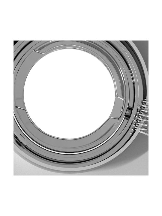 vidaXL Square Metallic Ceiling Spot with Built-in LED and Warm White Light Silver 9.1x9.1cm