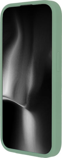 TectoShield Soft Touch Mag Case Umschlag Rückseite Silikon / Stoff Grün (iPhone 15 Pro)