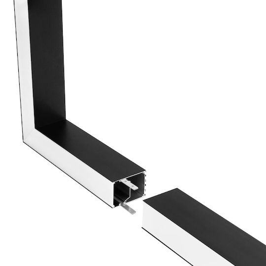 GloboStar Hanging Aluminum Profile for LED Strip with Opal Cover