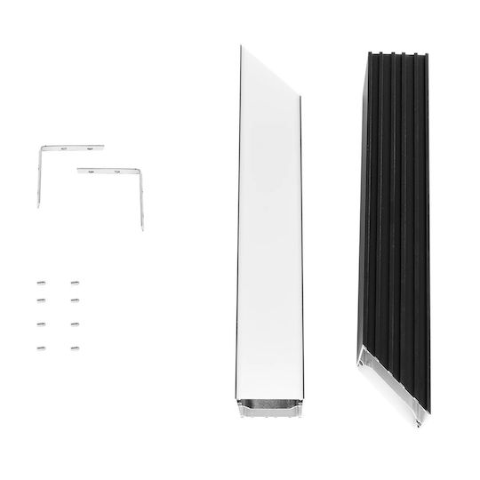 GloboStar Hanging Aluminum Profile for LED Strip with Opal Cover