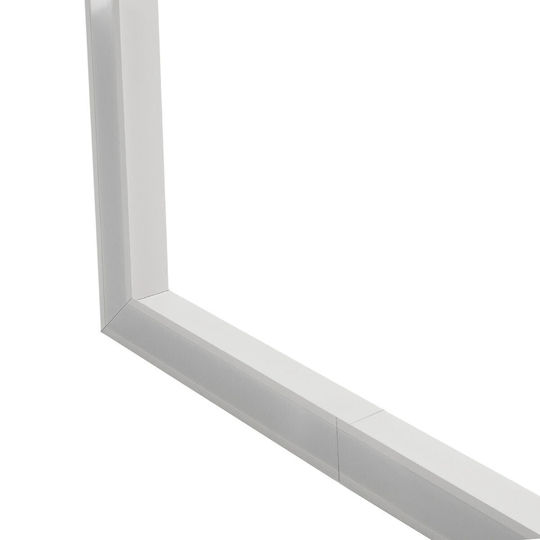 GloboStar Walled Aluminum Profile for LED Strip with Opal Cover