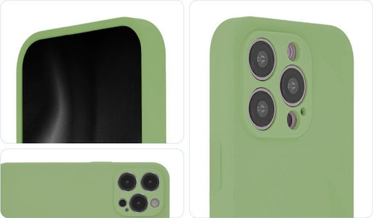TectoShield Soft Touch Mag Case Rückseite Umschlag Silikon / Stoff Grün (iPhone 14)