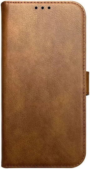 Rosso Wallet Δερματίνης / Σιλικόνης Καφέ (Moto G55)