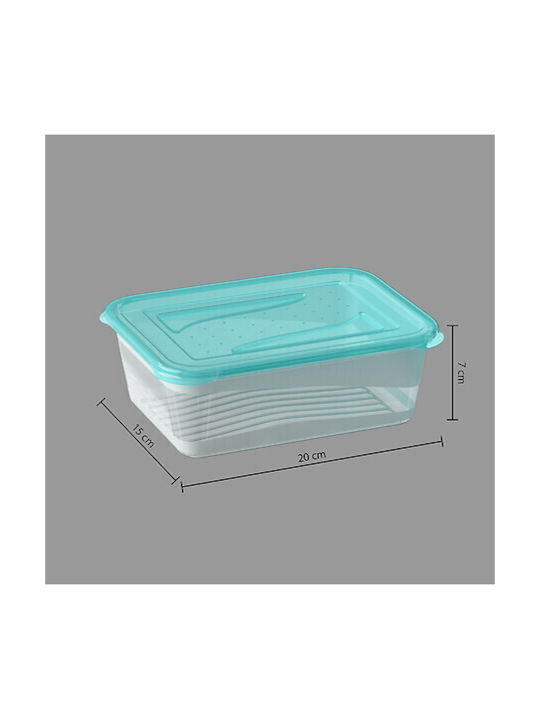 5Five Plastic Lunch Box Blue 20x15cm