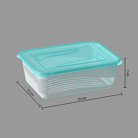5Five Cutie pentru Mâncare Plastic Albastru 20x15cm 1buc