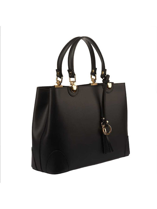 Leder Damenhandytasche Schwarz