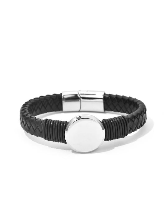 Toro Nero Brățară Pentru Bărbați Din Piele 21cm
