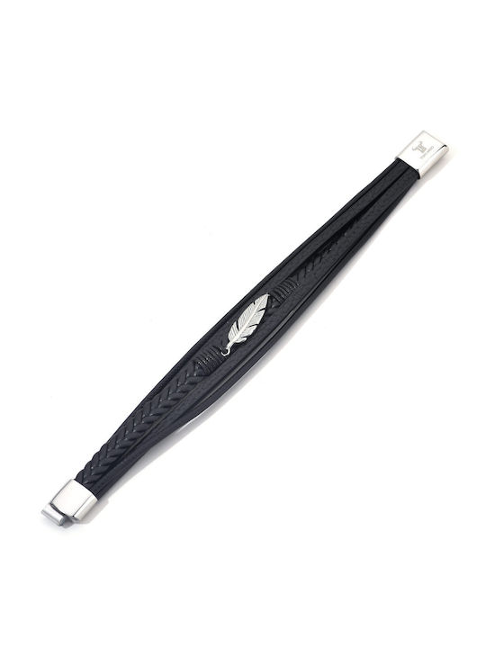 Toro Nero Brățară Pentru Bărbați Din Piele 21cm