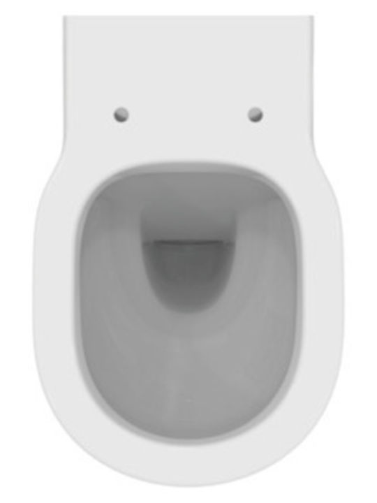 Floor-Mounted Toilet Bowl Without Cistern Lid Ideal Standard Connect E823101+e712701 White Glossy