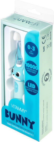 Vitammy Bunny Elektrische Kinderzahnbürste Für 0m+ Hellblau