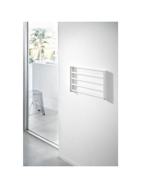Yamazaki Wall-Mounted Bathroom Shelf Unit with 4 Positions ​41x26cm White