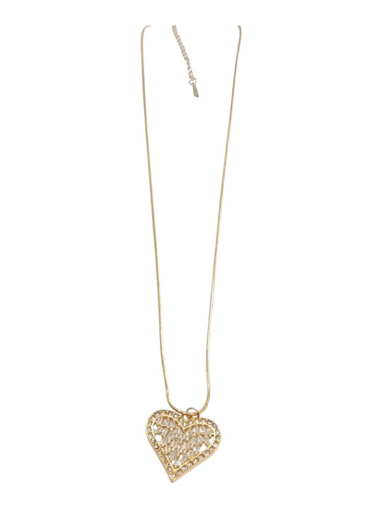 Kalliopi Silver Necklace Made of Gold Plated Steel