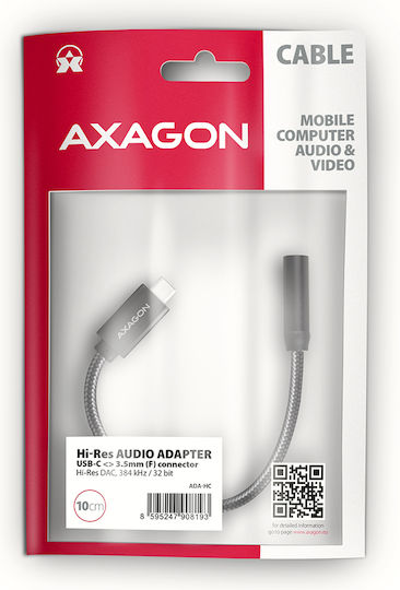 Axagon Converter Ada-hc Usb Type-c To 3.5 Mm Jack