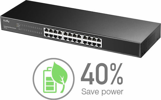 Cudy GS1024 Unmanaged L2 Switch with 24 Gigabit (1Gbps) Ethernet Ports