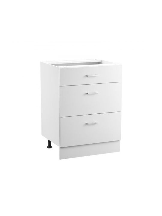 Vevor Small Storage Furniture Shaker Base Cabinet 24 Inches Width X 19 Inches Depth X 32 Inches Height Ready To Assemble 3 Drawers