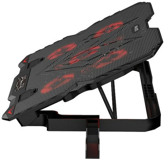 Xtrike Me FN-813 Cooling Pad για Laptop έως 15.6" με 5 Ανεμιστήρες και Φωτισμό