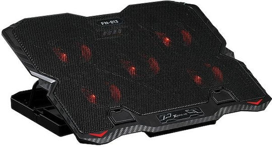Xtrike Me FN-813 Cooling Pad για Laptop έως 15.6" με 5 Ανεμιστήρες και Φωτισμό