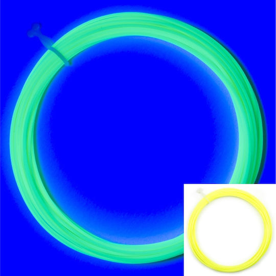 Real Filament PLA 3D Printer Filament 1.75mm Fluorescent Yellow 0.0035kg 3DPFPLAFYELLOW10MM175 1τμχ (Refill)