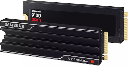 Samsung 9100 Pro SSD 2TB M.2 Type with PCI Express 5.0 Connection and Heatsink MZ-VAP2T0CW