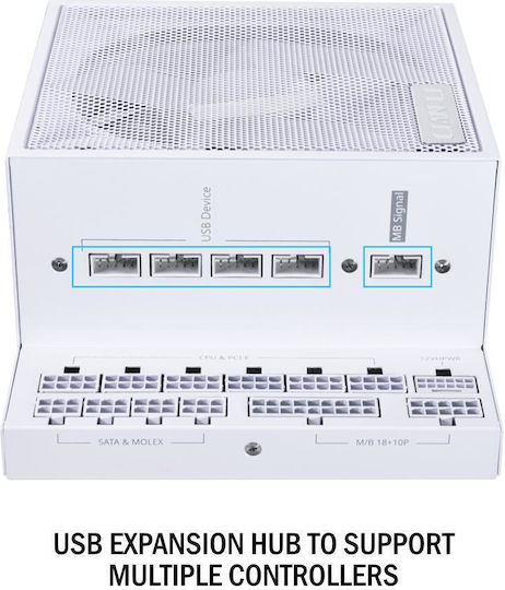 Lian Li Edge Gold 1000W White Computer Power Supply Full Modular 80 Plus Gold