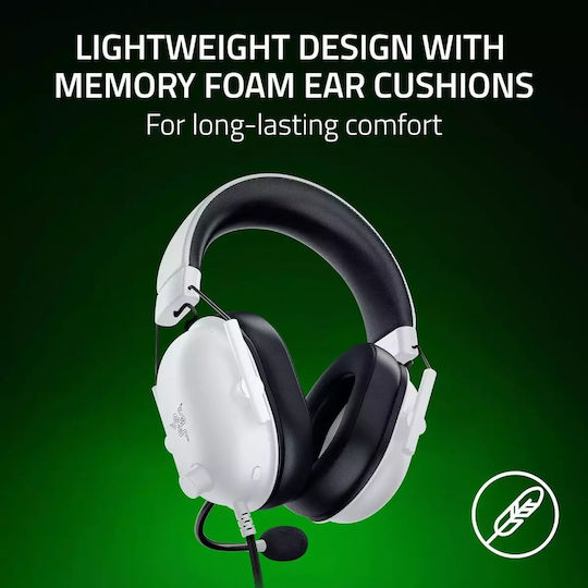 Razer Blackshark V2 X For Xbox Over Ear Gaming Headset With 3.5 Mm Connectivity White For XBOX Nintendo Switch Nintendo Switch 2 PC PS4 PS5