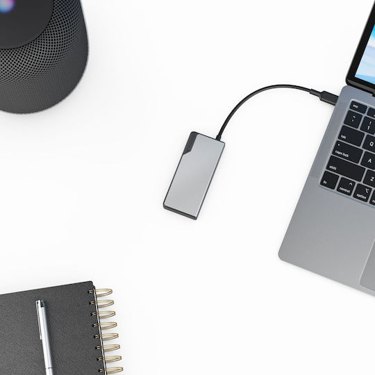 Alogic USB-C Docking Station με HDMI 4K Γκρι (UCFUHDV2-SGR)