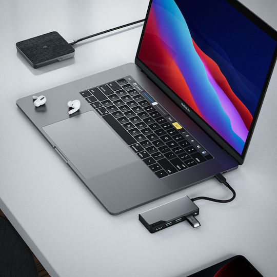 Alogic USB-C Docking Station με HDMI 4K Γκρι (UCFUHDV2-SGR)