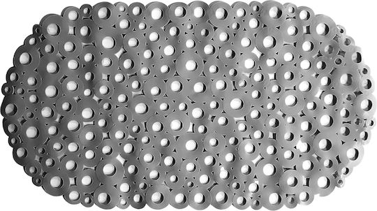 Ionion Kreise Rutschfeste Badewannenmatte 69x39cm Grau