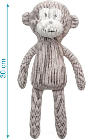Kiokids Cotton Friends Monkey Plush & Soft Toy for Newborns 30 cm