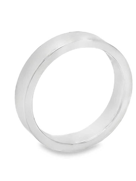 Xryseio Ring Ehering aus Weißgold 14K