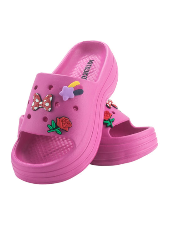 Frauen Flip Flops in Fuchsie Farbe