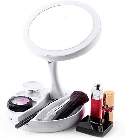 Makeup Mirror with Light and Fan